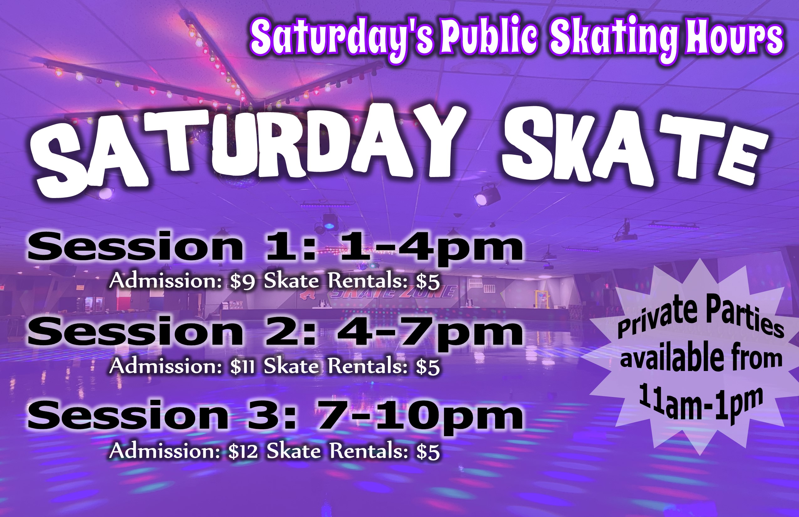 SATURDAY SKATE 2025 SUMMER